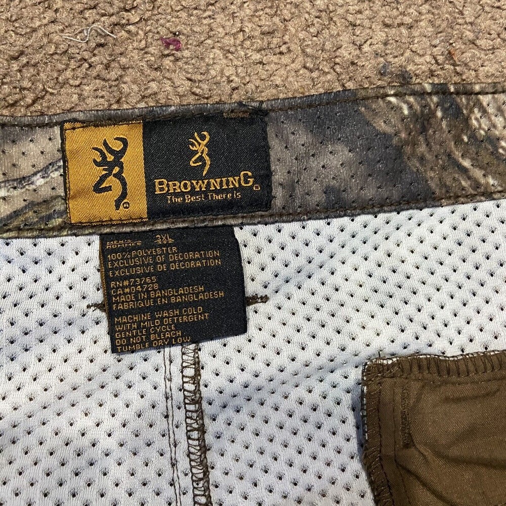 Mens Browning Pants Forest Camo Breathable Hunting Pants Size 3XL - Picture 3 of 7